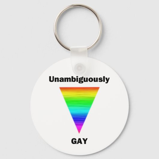 Porte-clés Sans ambiguïté Gay (Recto)