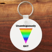 Porte-clés Sans ambiguïté Gay (Recto)