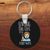 Porte-clés Sans Audience - Sourd - Incapable D'Entendre - Sou (Verso)