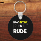 Porte-clés Sans Audience - Sourd - Incapable D'Entendre - Sou (Recto)