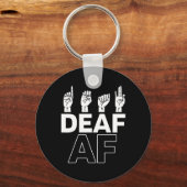 Porte-clés Sans Audience - Sourd - Incapable D'Entendre - Sou (Recto)