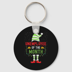 Porte-clés Sans-emploi du mois Noël drôle chômeur