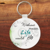 Porte-clés Sans Musique, La Vie Serait... (Recto)