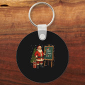 Porte-clés Santa 6-7 Mème Nice Naughty 67 Noël Brain Rot (Recto)