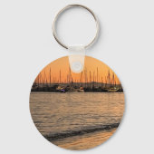 Porte-clés Santa Barbara au coucher du soleil (Recto)