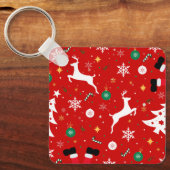 Porte-clés Santa Chimney Christmas Keychain (Recto)