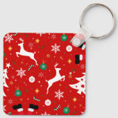 Porte-clés Santa Chimney Christmas Keychain (Dos)