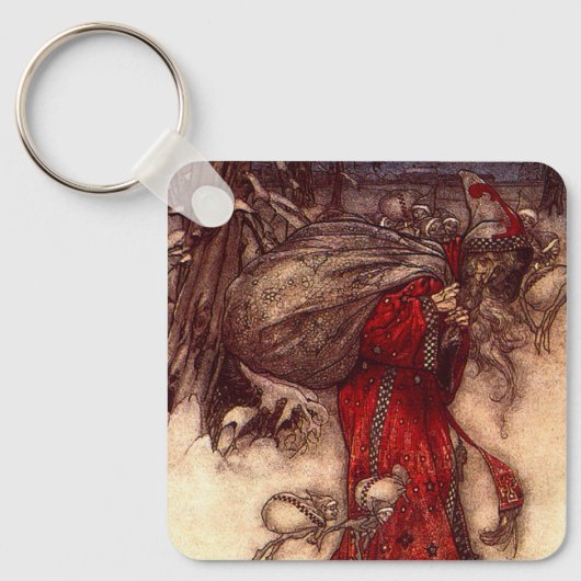 Porte-clés Santa Claus Arthur Rackham (Recto)
