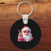 Porte-clés Santa Claus Blowing Bubble Gum Nk Sungles Christma (Recto)