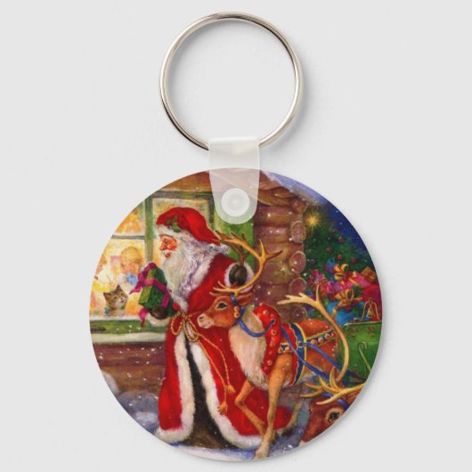 Porte-clés Santa claus et rudolph (Recto)