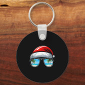 Porte-clés Santa Claus Hat Sungles Beach Christmas In July (Recto)