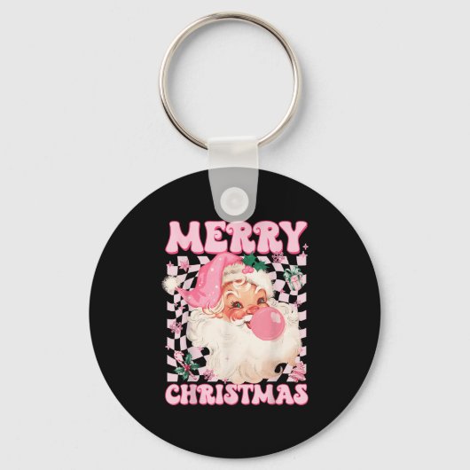 Porte-clés Santa Claus Nk Sungles Blowing Bubble Gum Christma (Recto)