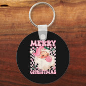Porte-clés Santa Claus Nk Sungles Blowing Bubble Gum Christma (Recto)