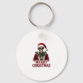 Porte-clés Santa Claus Skeleton Outfit Skull Funny Christmas  (Recto)