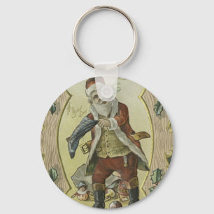 Porte-clés Santa claus Vintage Illustration