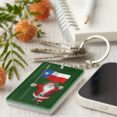 Porte-clés Santa Claus with Ensign Of Texas (Devant droit)