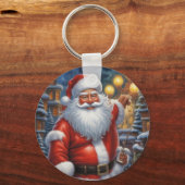 Porte-clés Santa Clause Joyeux Noël Bonne année (Verso)
