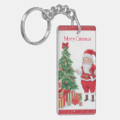 Porte-clés Santa Clause, sapin de Noël et présents (Devant gauche)