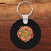 Porte-clés Santa Cookie Testing Department Taster Christmas (Recto)