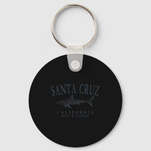 Porte-clés Santa cruz californie art rétro sur ardoise pêche