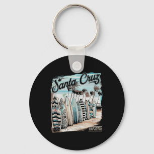 Porte-clés Santa Cruz Hommes Femmes Californie Rétro Coucher 