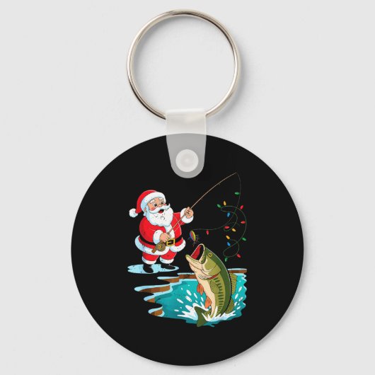 Porte-clés Santa Fishing Lure B Fish Christmas Pajamas Boy To (Recto)