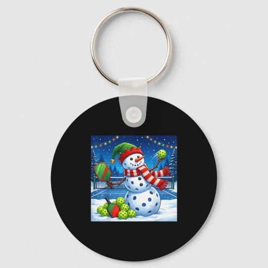 Porte-clés Santa Hat Snowman Xmas Funny Ckleball Christmas  (Recto)
