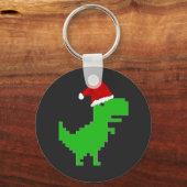 Porte-clés santa trex drôle (Recto)
