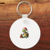 Porte-clés Santa Turtle Christmas Ugly Sweater Funny Holiday (Recto)