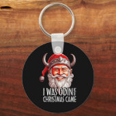 Porte-clés Santa Viking Christmas Men I Was Odin Before Chris (Recto)