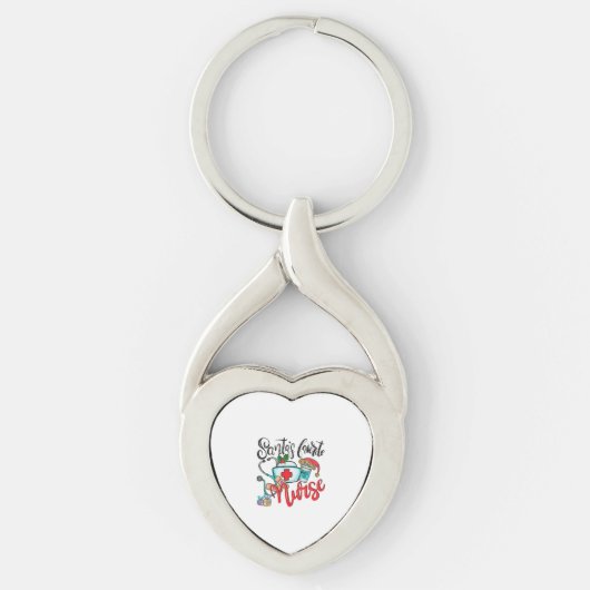 Porte-clés santas infirmière favorite 1 (Devant)
