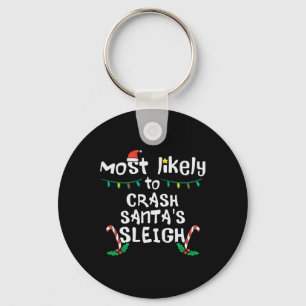 Porte-clés Santas Sleigh Sleigh Noël Fam
