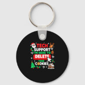 Porte-clés Santa's Tech Suprt Rebooting Christmas Computer Me (Recto)