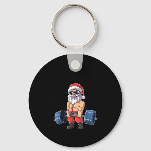 Porte-clés Santashred Funny Santa Meme Xmas Gym Bodybuilding  (Recto)