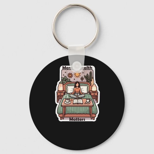 Porte-clés Santé mentale S - Affirmation positive Médit quoti (Recto)