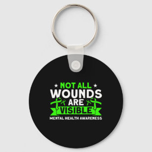 Porte-clés Santé Pas toutes les blessures Visible Mental Heal