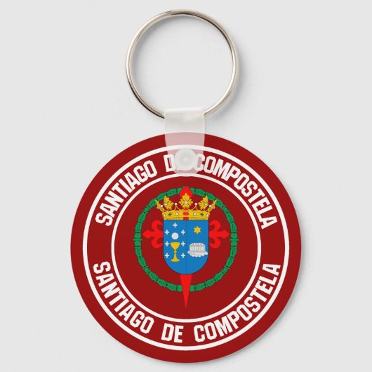 Porte-clés Santiago de Compostela Round Emblem (Recto)