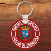 Porte-clés Santiago de Compostela Round Emblem (Recto)