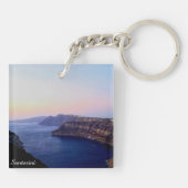 Porte-clés Santorini Greece Souvenir Acrylic Keychain (Dos)