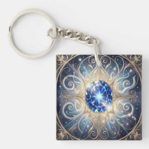 Porte-clés Saphir – la pierre de la vérité et de la sagesse