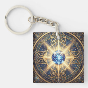 Porte-clés Saphir – la pierre de la vérité et de la sagesse.