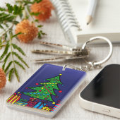 Porte-clés sapin de Noël (Devant droit)