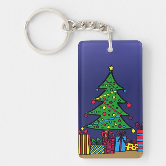 Porte-clés sapin de Noël (Devant)