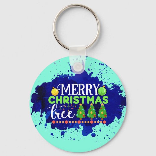 Porte-clés Sapin de Noël joyeux-34564 (Recto)