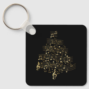 Porte-clés Sapin de Noël Note de Musique Musicien Mère Cadeau