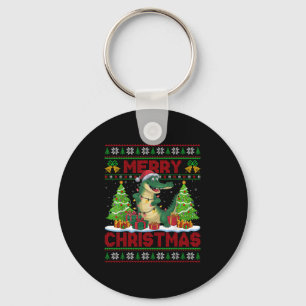 Porte-clés Sapin de Noël Style Moche Chapeau de Père Noël All