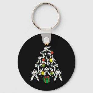 Porte-clés Sapin de Noël Taekwondo Xmas Arts Martiaux Karaté
