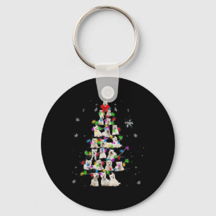 Porte-clés Sapin de Noël Westie Chien Lumière de Sapin de Noë