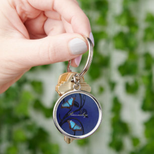 Porte-clés Sapphire Butterfly Pair Keychain