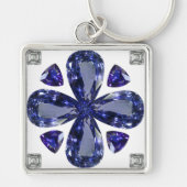 Porte-clés Sapphire Diamond Art, Porte - clé bleu (Devant)